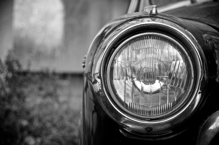 automotive photography in black and white