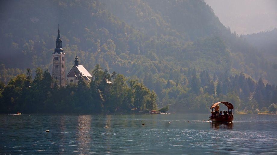 postcard from Bled Slovenia